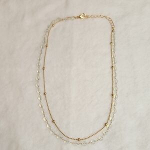 Elegant Gold and Silver Layered Necklace